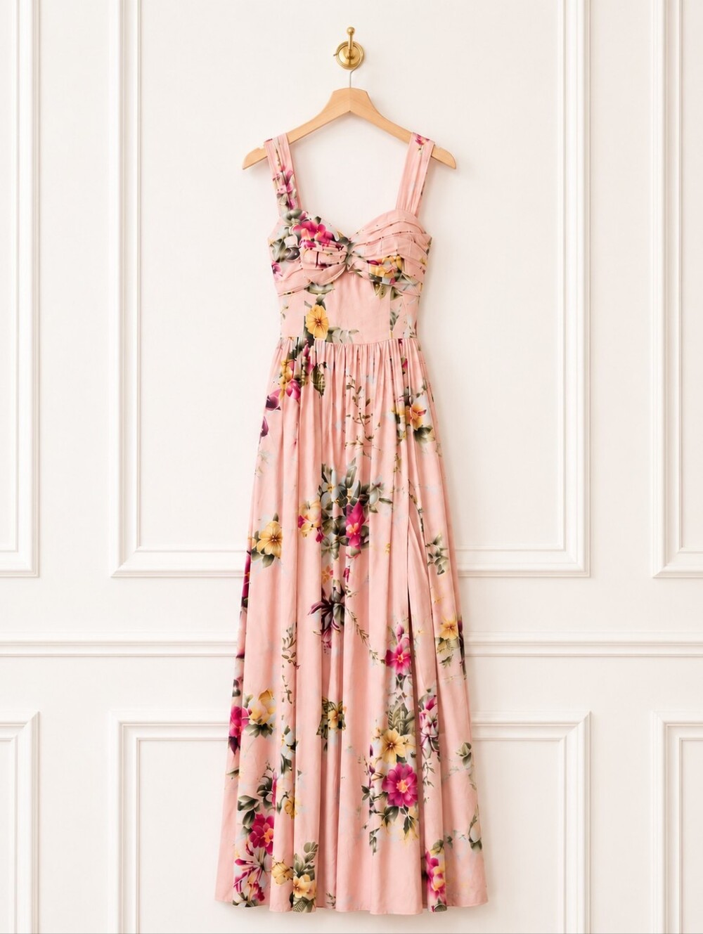Plum Pretty Sugar | Floral Maxi Dress | Size 10 Removable Straps Pink Romantic - Picture 7 of 10